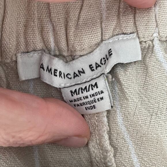 American Eagle Striped Pullon Shorts Sz M - Picture 3 of 5